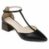 Best Sale 🌟 Journee Signature 👩 Women's Genuine Leather Tru Comfort Foam™ Cameela Pump ✨
