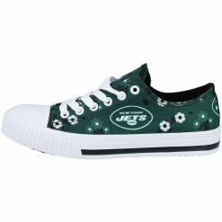 Cheapest π₯ Women's FOCO Green New York Jets Flower Canvas Allover π Shoes π