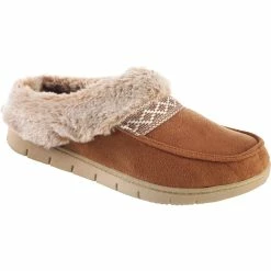 Hot Sale 🔥 Isotoner 👩 Women's Microsuede Faux Fur Hoodback Slippers 🤩