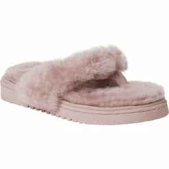 Brand new 🥰 Fireside By Dearfoams Auburn Shearling Thong Slippers ⌛