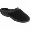 New 🔔 Isotoner 👩 Women's Microterry Clog Slippers With Satin Trim 🌟