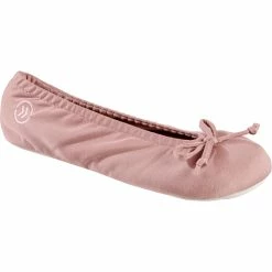 Best deal 😀 Totes Isotoner 👩 Women's 4-way Stretch Satin Ballerina Slippers 🎁