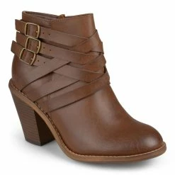 Buy ✨ Journee Collection 👩 Women's Regular And Wide Width Strap Bootie 👍