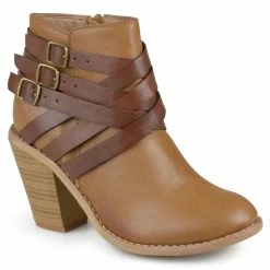 Buy ✨ Journee Collection 👩 Women's Regular And Wide Width Strap Bootie 👍 -women’s shoes Sale unnamed file 829