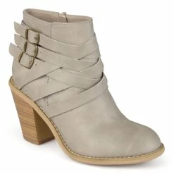 Buy ✨ Journee Collection 👩 Women's Regular And Wide Width Strap Bootie 👍 -women’s shoes Sale unnamed file 830