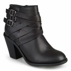 Buy ✨ Journee Collection 👩 Women's Regular And Wide Width Strap Bootie 👍 -women’s shoes Sale unnamed file 831