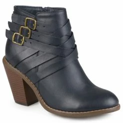 Buy ✨ Journee Collection 👩 Women's Regular And Wide Width Strap Bootie 👍 -women’s shoes Sale unnamed file 833